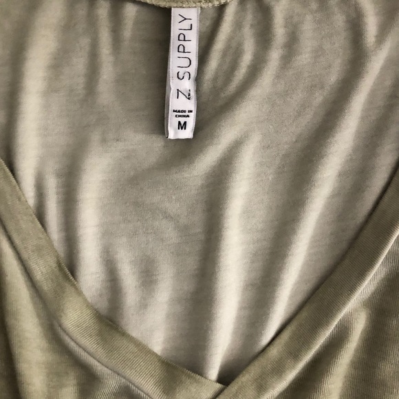 Olive V-Neck T-Shirt - Picture 5 of 5
